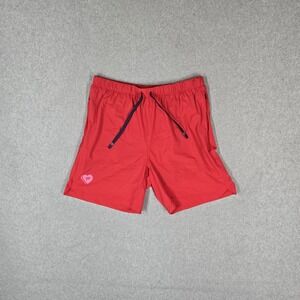 Fabletics Men Activewear Shorts L Red Nylon Polyester The One